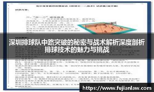 深圳排球队中路突破的秘密与战术解析深度剖析排球技术的魅力与挑战